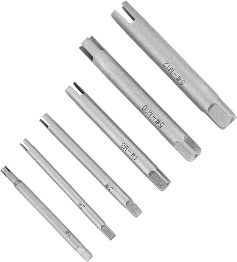 High Speed Steel Broken Tap Extractor Broken Screw Extractor Extractor A B C 3 Optional Set(6Pcs)...