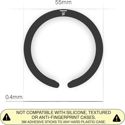 Tango Adapter Kit Compatible with MagSafe. Ultra-Thin, Ultra-Powerful Stickable Magnetic Adapter Ring for Any Smooth Hard Case....