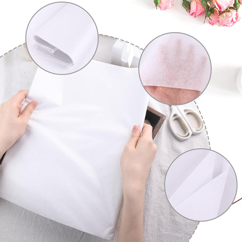 Koogel 120 Sheets White Tissue Paper Bulk, 20x14in White Art Paper Tissue Paper Gift Wrapping for DIY Project Weddings Birthday Holiday Crafts Dec...
