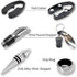 Tirrinia Wine Accessories Gift Set - Wine Bottle Corkscrew Opener Kit, Drip Ring, Foil Cutter and Wine Pourer and Stopper in Novelty Bottle-Shaped...