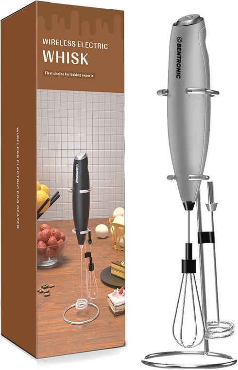 Double whisk Milk Frother Handheld electric mixer, Egg Beater, Foam Maker for Coffee, Latte, and Cappuccino, matcha whisk Drink Mixer, kitchen gad...