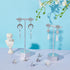 UNICRAFTALE 30pcs 304 Stainless Steel Stud Earrings with Loop Bohemian Hollow Flat Filigree Earrings Posts with Hole Ear Nuts Metal DIY Earring Ac...