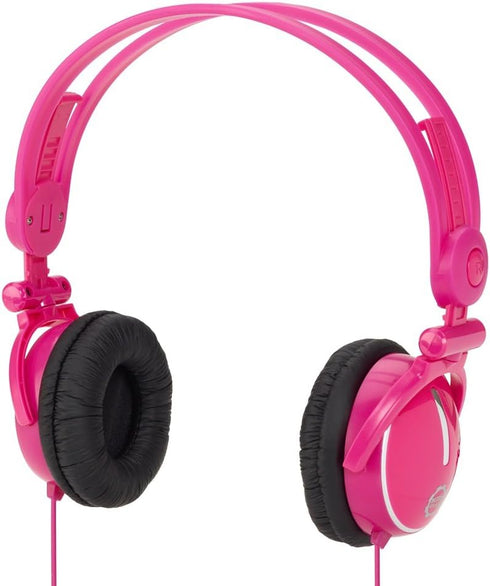 Kidz Gear Fold-Flat Travel Headphones - Pink...