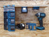 StealthMounts Makita Battery Holders 18v | Makita Battery Mounts for Makita 18v Power Tools | 4 Pack | Blue Makita Battery Organizer...