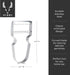 Viski Citrus Peeler Tool, Fruit Peeler for Cocktails, Bar Peeler Stainless Steel, Lemon Peeler, Professional Grade Cocktail Peeler, Bartender Tool...