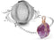 Taygate Tea Strainers for Loose Tea Fine Mesh Tea Ball Full Wire Wrap Raw Stone Pendant Natural Healing Chakra Crystals Gifts for Women (Amethyst)...