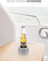 Anti-Spill Cup Holder, Drink Coaster with Anti-Slip Mat Fits Drink for Home Office Outdoors (White)...