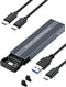 M.2 NVME SATA SSD Enclosure Adapter ,V VCOM Tool-Free USB 3.2 Gen 2 10Gbps NVMe PCI-E 6Gbps SATA M-Key / B+M Key Solid State Drive External Adapte...
