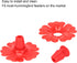 Hummingbird Feeder Flowers, Hummingbird Feeder Replacement Parts 30Pcs Bird Feeder Replacement Parts with Bright Colors Outside Garden Decoration ...