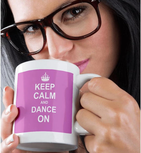 3dRose Keep Calm and Dance on Mug, 11 oz...