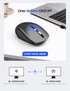 Covert Mouse Jiggler,2 in 1 Mouse with Jiggler, Undetectable Mouse Mover with ON/Off Switch, Drive Free,Simulate Mouse Movement to Keep Computer A...