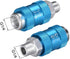 uxcell Speed Control Valve Aluminum HSV-08 G1/4 Thread Pneumatic Flow Control Manual Hand Slide Valve 3Pcs...