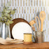 DICOFUN 1 Sheet White & Marble Look Peel and Stick Backsplash for Kitchen, PVC Stick on Backsplash Wall Tiles...