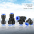 Pneumatic Quick Fittings, 6mm 0-0.9MPa 360 Degree Rotation Air Hose Push Connector Pneumatic Quick Connector for Pneumatic Tools for Air Piping fo...