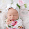 CanB Hair Bow Headband for Infant and Toddler - Stretchy Knot Nylon Baby Accessories (White)...