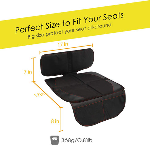 FASITE Car Seat Protector for Baby Child Car Seats - Non-Slip Waterproof Car Seat Cover Pad Protector with Mesh Pockets...
