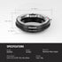 NEEWER Lens Mount Adapter Manual Focus Ring Compatible with Leica M Mount Lens to Sony E Mount Camera, Compatible with Sony A1 A9 A7 A7C A7R A7S A...