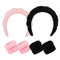 6 Pcs Terry Cloth Headband Face Wash Headband and Wristband Set, Makeup Headband, Hair Band Spa Headband and Wristband Set, Skincare Headbands for...