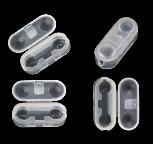 Chain Connectors, Clear Plastic Roller Shade Bead Chain Connector Replacement Vertical Roman Roller Blind Ball Chain Cord Connector Clips, Pack of...