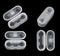Chain Connectors, Clear Plastic Roller Shade Bead Chain Connector Replacement Vertical Roman Roller Blind Ball Chain Cord Connector Clips, Pack of...