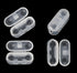 Chain Connectors, Clear Plastic Roller Shade Bead Chain Connector Replacement Vertical Roman Roller Blind Ball Chain Cord Connector Clips, Pack of...