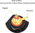 QIANRENON Gold Plated RCA Panel Mount Adapter RCA Female to Solder Terminal AV Connector, D-Panel/XLR Panel Mount, for S/PDIF TV Audio Video Phono...