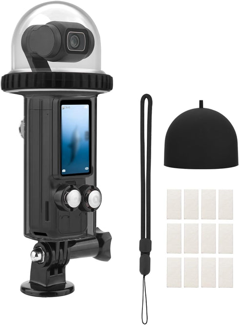 40M/131FT Waterproof Dive Case Compatible for DJI Osmo Pocket 3 Waterproof Case Protective Underwater Diving Housing Cover Shell with Accessories ...