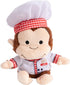KIDS PREFERRED Curious George Cuteeze Monkey Stuffed Animal Plush Cooking Chef Toys Soft Cuddle Plushie Gifts for Baby and Toddler Boys and Girls ...