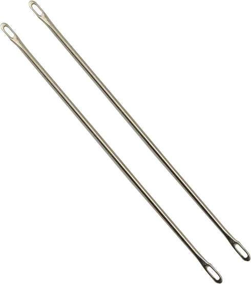 NX Garden 2pcs Double-Eyed Transfer Needle for Brother Knitting Machine KR-830, KR-838, KR-850, 9cm Long......