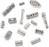 KISSITTY 150pcs/box 15 Style Antique Silver Tibetan Spacer Tube Beads Alloy Metal Charms for Bracelet Necklace Jewelry Making...