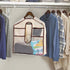 Hanger Diversion Safe, Hanging Closet Safe with Dual-Sided Pocket, Fits Under Hanging Clothes to Hide Guns Money Stash Jewelry Documents Valuables...