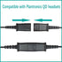 daily headset 2.5mm Quick Disconnect Coil Cable Compatible with Plantronics QD Work with Cordless or Cell Phones Which Have a 2.5mm Port...