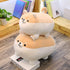 Shiba Inu Dog Plush Pillow, Corgi Stuffed Animal Plush Toy Hug Pillow Gifts for Girl Boy (Brown, 11.8in)...