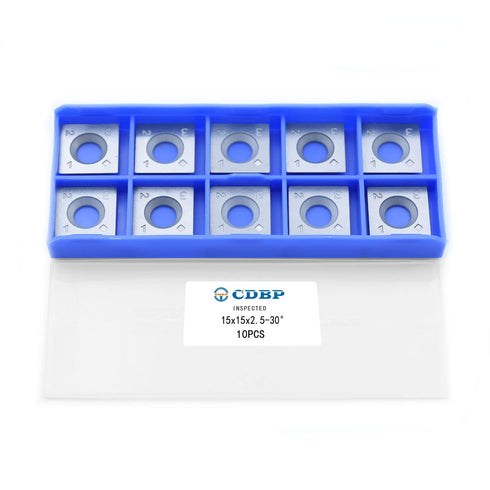15mm Square Straight Carbide Inserts for woodturning, 15×15×2.5mm Replacement Cutter Knives for Woodworking Fits Spiral, Helical Planer Cutter, He...