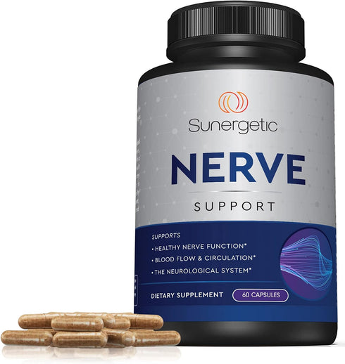 Premium Nerve Support Supplement – with Alpha Lipoic Acid (ALA) 600 mg, Acetyl-L-Carnitine (ALC) & Benfotiamine - Nerve Support Formula for Health...