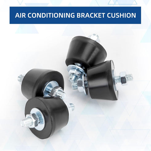 Rubber Studs Shock Absorber M8 40x26mm 4 Pack Anti Vibration Rubber Isolator Mounts Vibration Isolation Mount for Mini Split Heat Pumps, Air Compr...