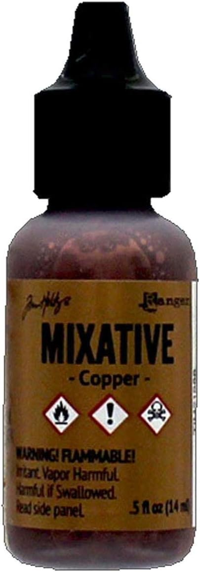 Adirondack Metallic Earthtones Alcohol Ink .5oz-Copper Metallic Mixative...