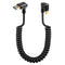 SinLoon U Shape USB Type C Spring Cable 5Gbps Retractable 90 Degree USB3.0 to USB C Charging Cable and Data Transfer for Phone, Tablet, Other USB ...