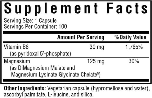 Seeking Health Magnesium Plus - Formula with Vitamin B6 - Magnesium Malate & Glycinate Supplement to Support Bone Health, Sleep & Feelings of Calm...