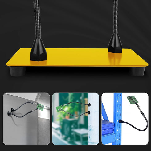 Magnetic Soldering Helping Hands, Third Hand Tools for Soldering, Wire Holders with Flexible Gooseneck Metal Arms for Hobby Welding Crafts(Pack of...