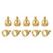 uxcell 10Pcs Knurled Thumb Screws, M3x6mm Brass Shoulder Bolts Stepped Grip Knobs Fasteners for PC, Electronic, Mechanical...