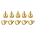 uxcell 10Pcs Knurled Thumb Screws, M3x6mm Brass Shoulder Bolts Stepped Grip Knobs Fasteners for PC, Electronic, Mechanical...