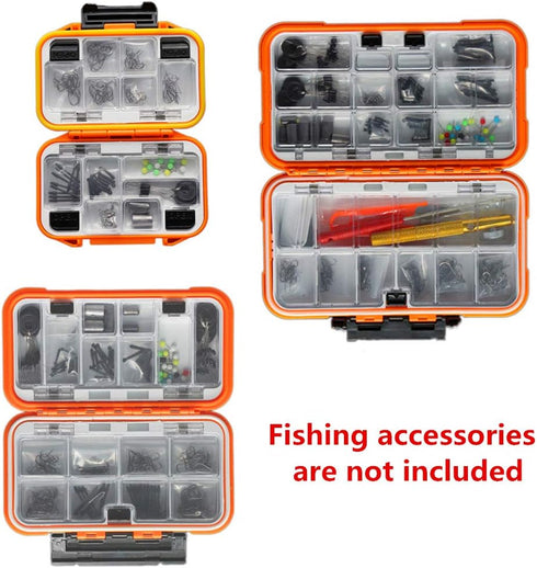 Waterproof Fishing Lure Box Spoon Hooks Baits Storage Tackle Box Containers for Casting Fishing Fly Fishing,Large/Medium/Small Lure Case Available...