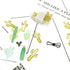 Binder Paper Clip 30 Cute Cactus Paper Clip Creative Decoration JruiZhp Stationery Paper Clip Paper Clip and Binder for Home, School and Office (B...