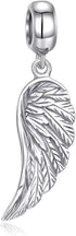 Angel Wing Charms Sterling Silver Feather Charms fit Pandora Charms Bracelet Pendant Necklaces Jewelry Gifts for Women Men...