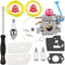 HUZTL 128LD Carburetor Air Filter Tool Fuel Line Filter Carb Tune Up Kit for Husqvarna Trimmer Edger 128C 128CD 128L 128R 128RJ Poulan Zama C1Q-W4...