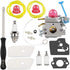 HUZTL 128LD Carburetor Air Filter Tool Fuel Line Filter Carb Tune Up Kit for Husqvarna Trimmer Edger 128C 128CD 128L 128R 128RJ Poulan Zama C1Q-W4...