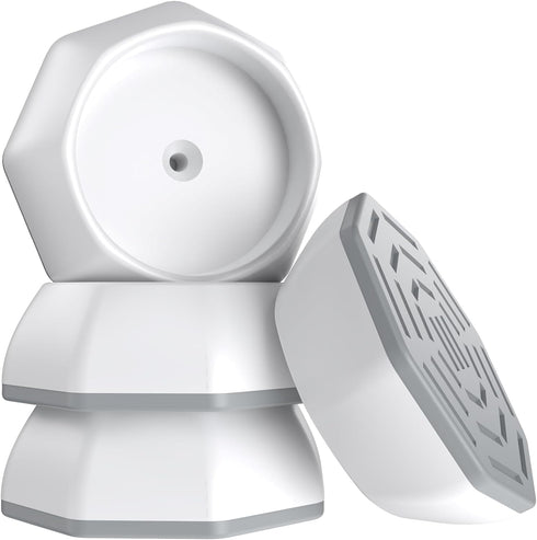 Baby Gate Wall Protector - Protect Walls & Doorways from Pet & Dog Gates - Pressure Mounted Gates Work on Stairs - Gates Wall Cups - 4 Pack - Whit...