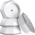 Baby Gate Wall Protector - Protect Walls & Doorways from Pet & Dog Gates - Pressure Mounted Gates Work on Stairs - Gates Wall Cups - 4 Pack - Whit...