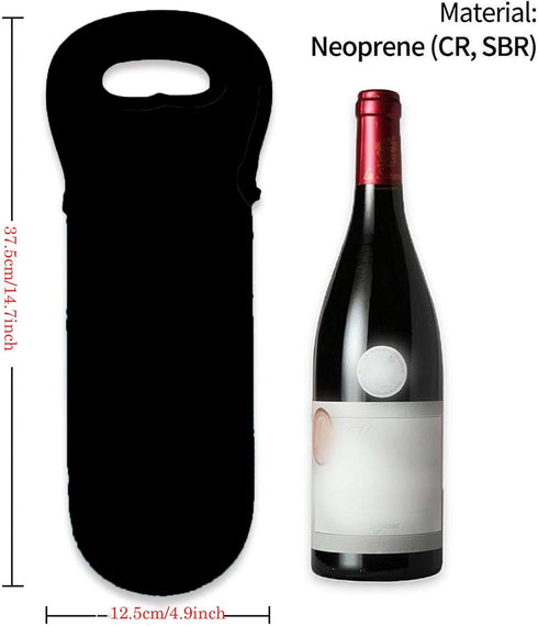 Wine Bag Tote Gift Bag, Neoprene Wine Carrier Tote Bag, Insulated Wine Bag for Wine Bottle, Beer Bottle and Water Bottle, Wine Gift Bag for Restau...
